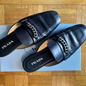 Prada Loafer Slides Size Genuine Prada / Leather (EU Size 39 Women's)